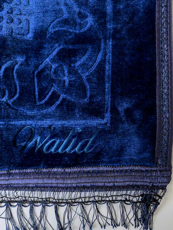 Tapis de prière épais - Bleu Marine