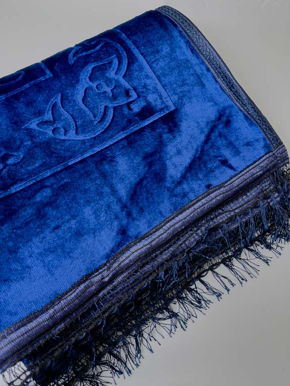 Tapis de prière épais - Bleu Marine