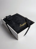 tapis de prière velours noir avec coffret cadeau